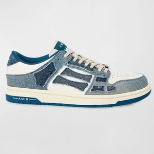 Amiri Skel Denim Low-Top Sneakers